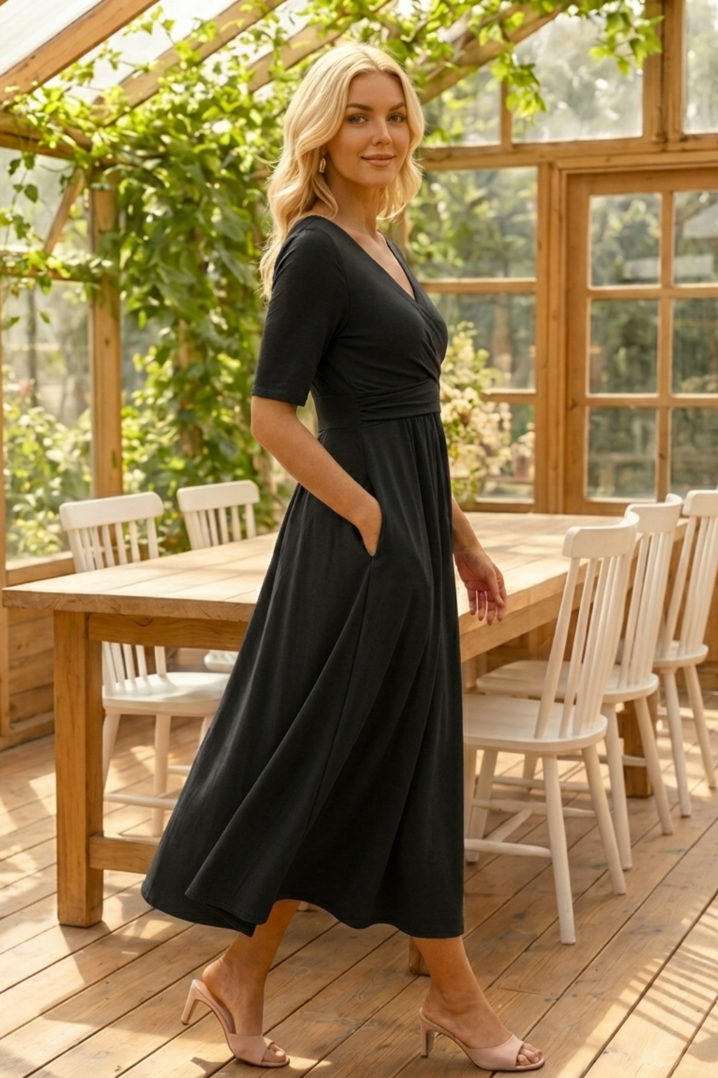 Sofia | Elegantes Kurzarmkleid