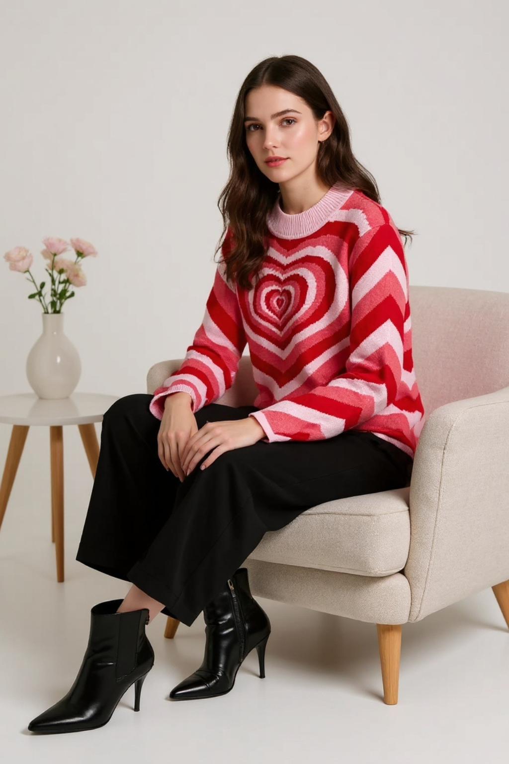 AMORE | Herzmuster-Pullover