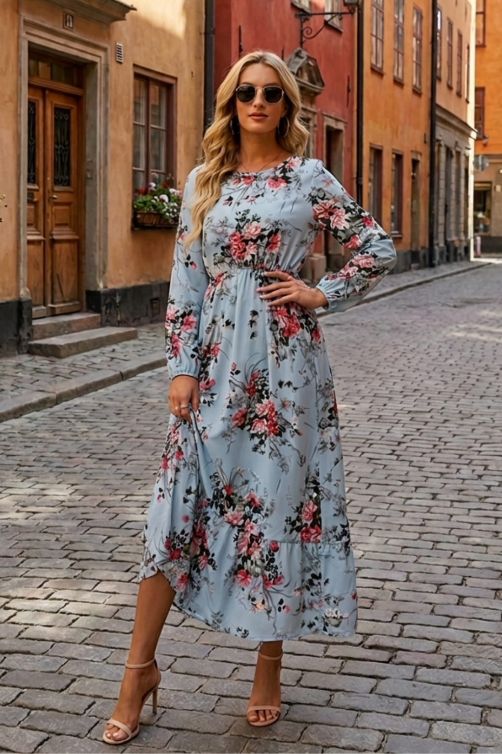 Lena | Elegantes Blumenkleid