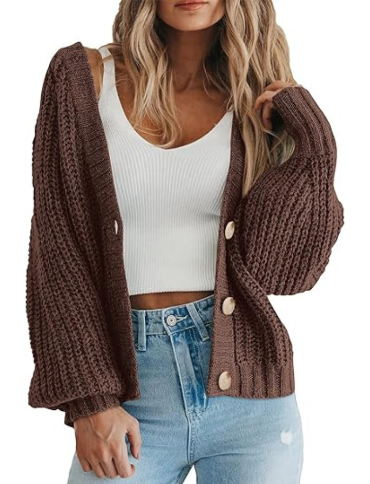 Elina | Klassischer Strick-Cardigan