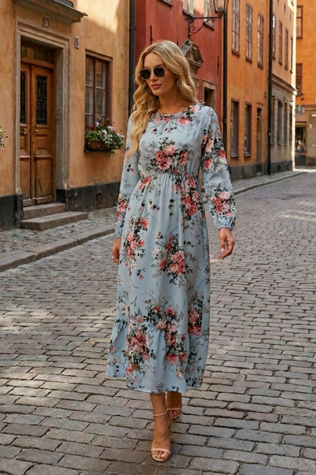 Lena | Elegantes Blumenkleid