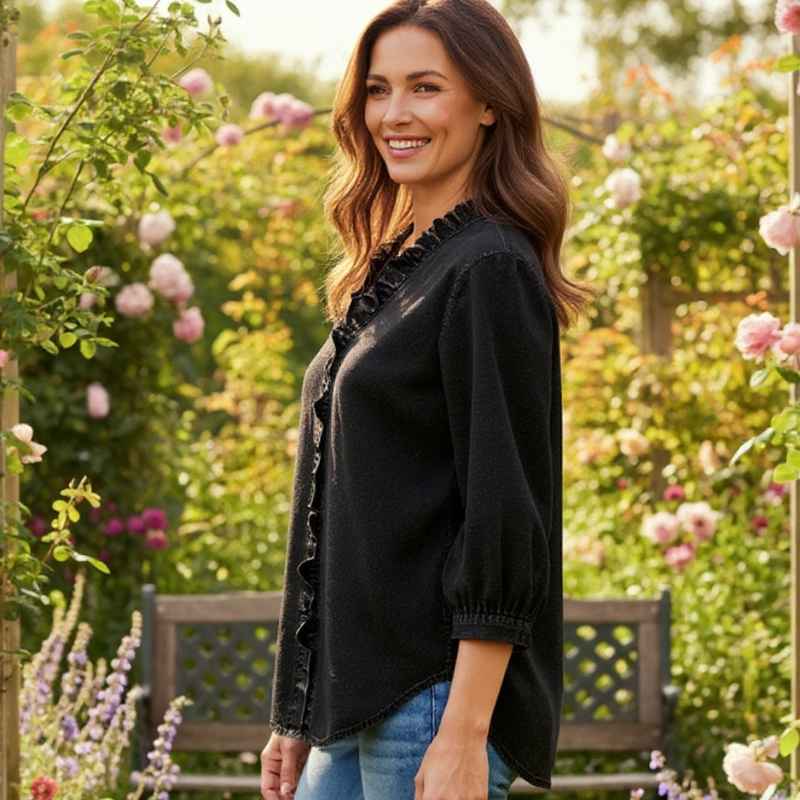 Astrid | Jeansbluse