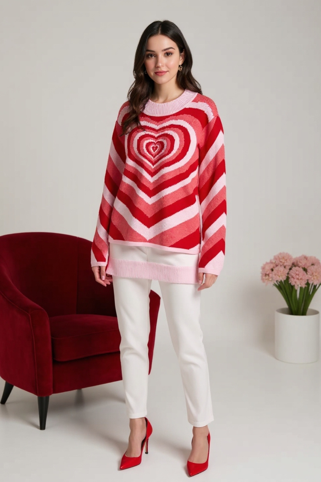AMORE | Herzmuster-Pullover