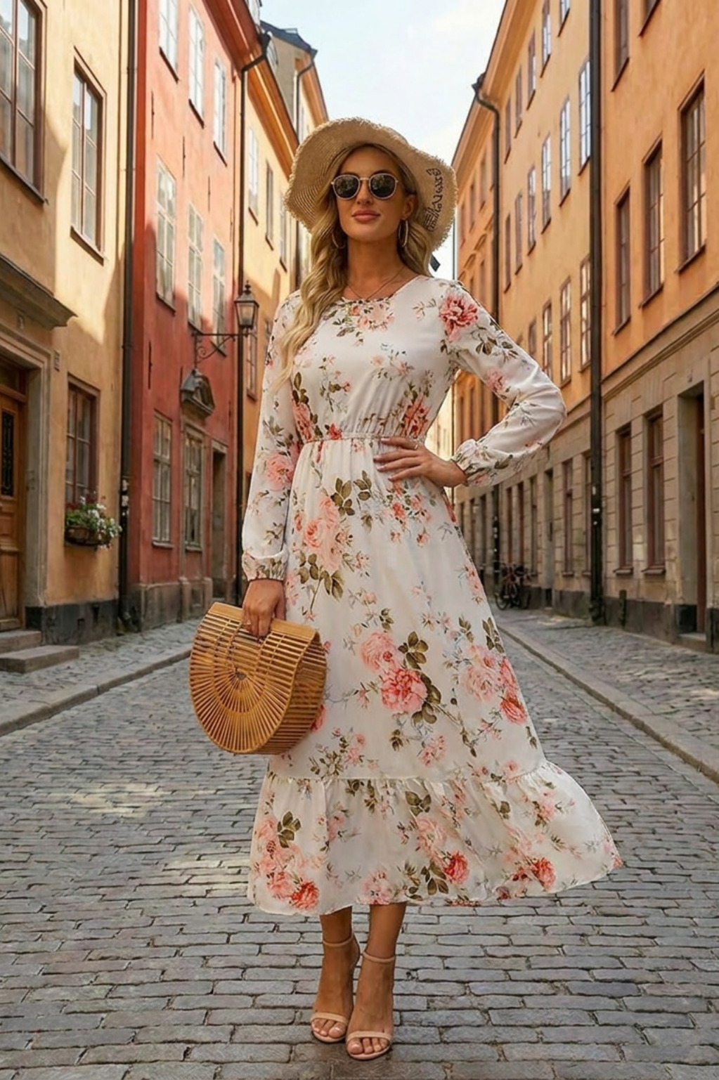 Lena | Elegantes Blumenkleid