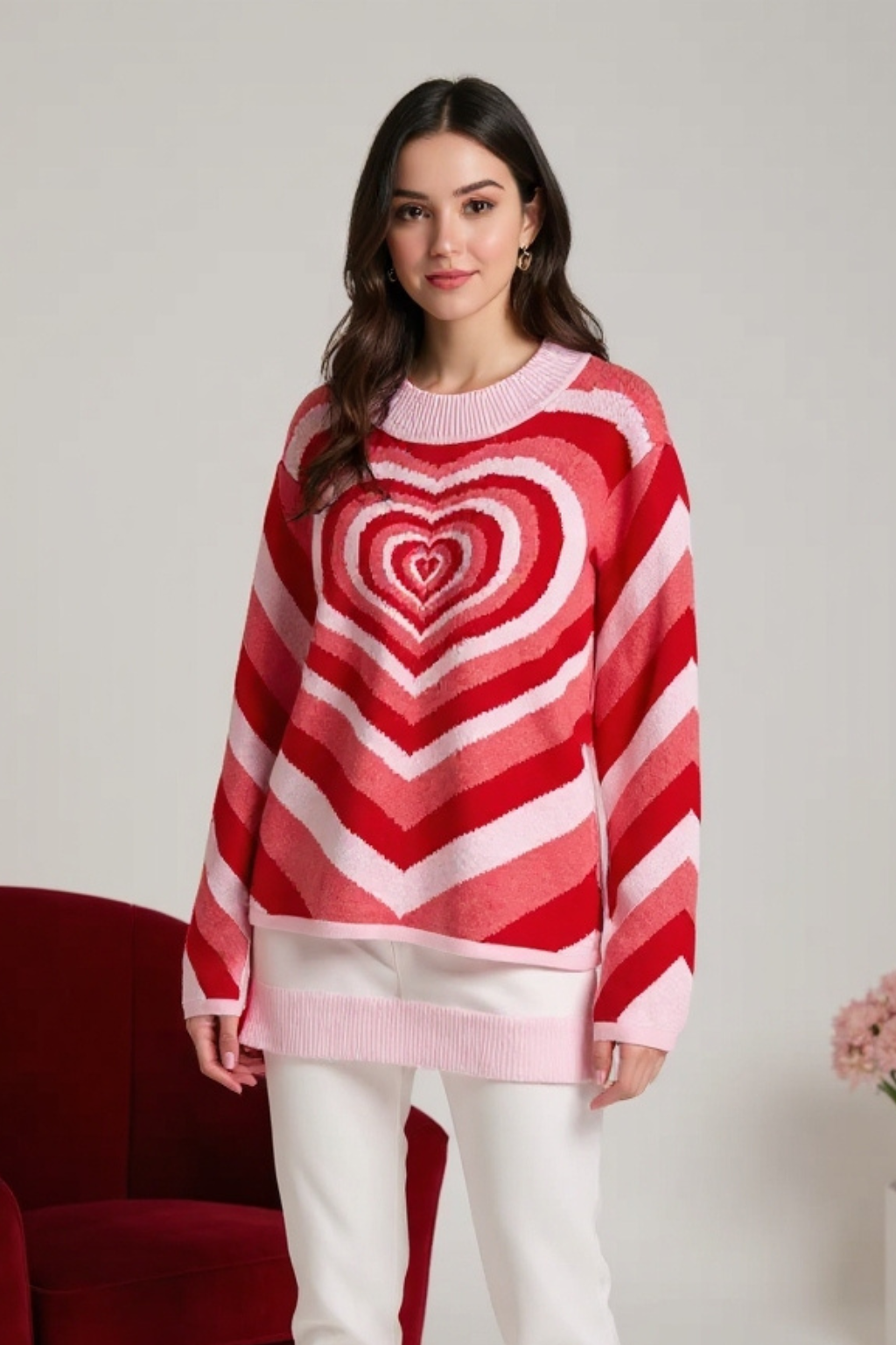 AMORE | Herzmuster-Pullover