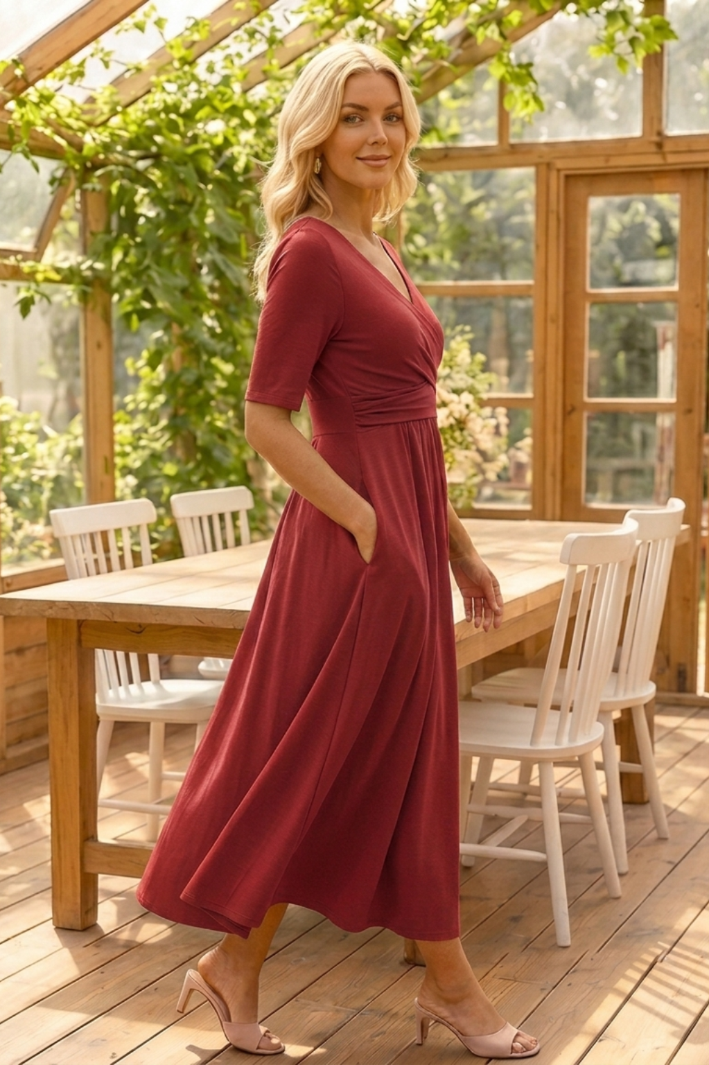 Sofia | Elegantes Kurzarmkleid