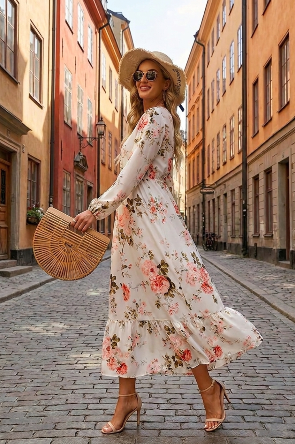 Lena | Elegantes Blumenkleid