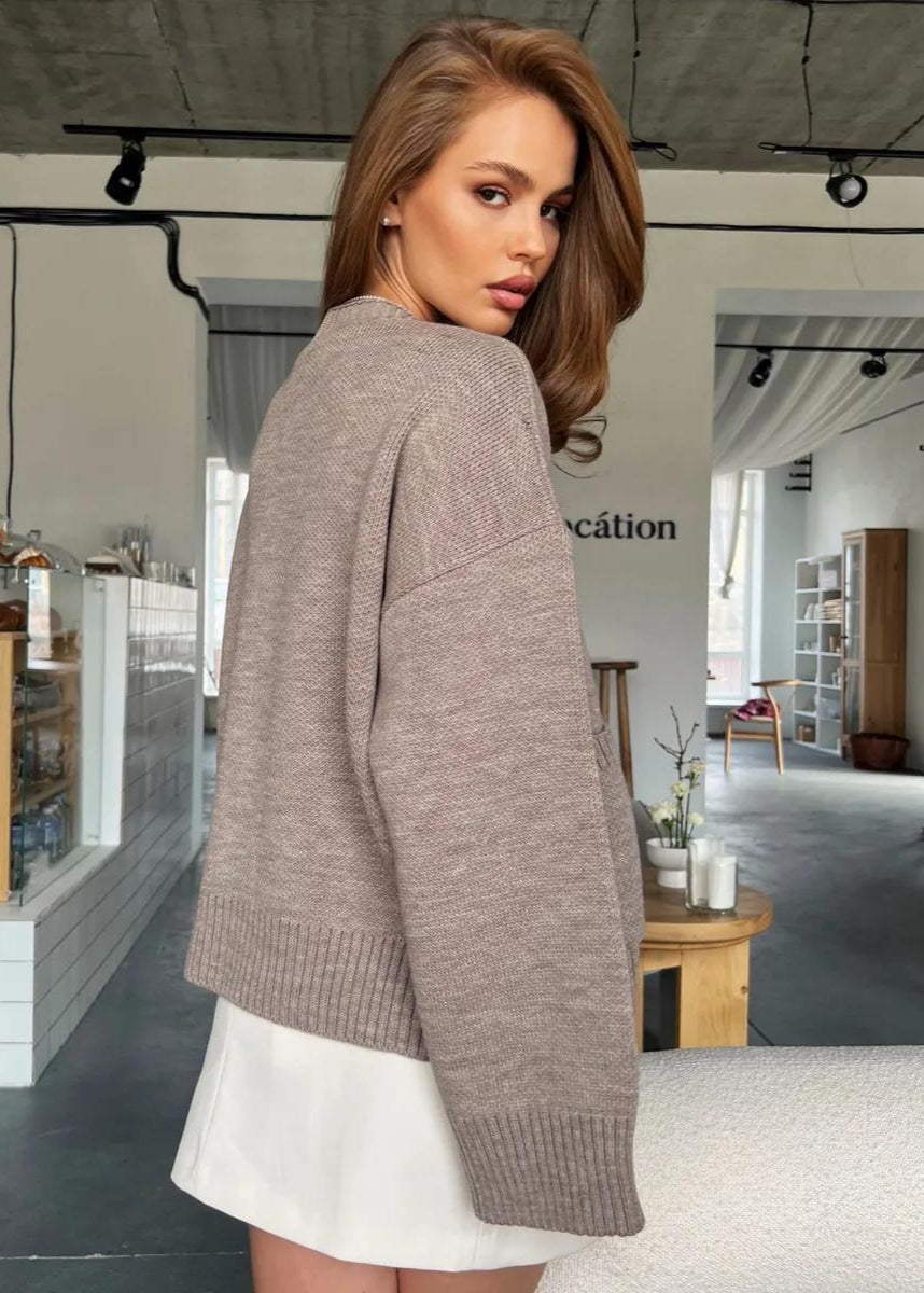 Lilly | Elegante Oversize-Strickjacke