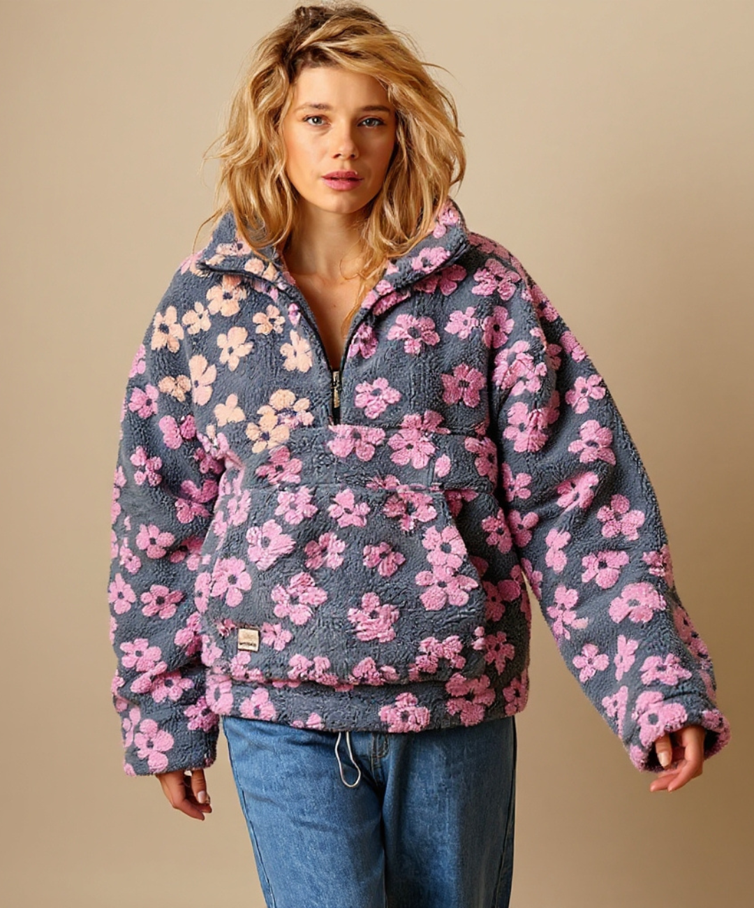 Flora | Blumen-Teddypullover