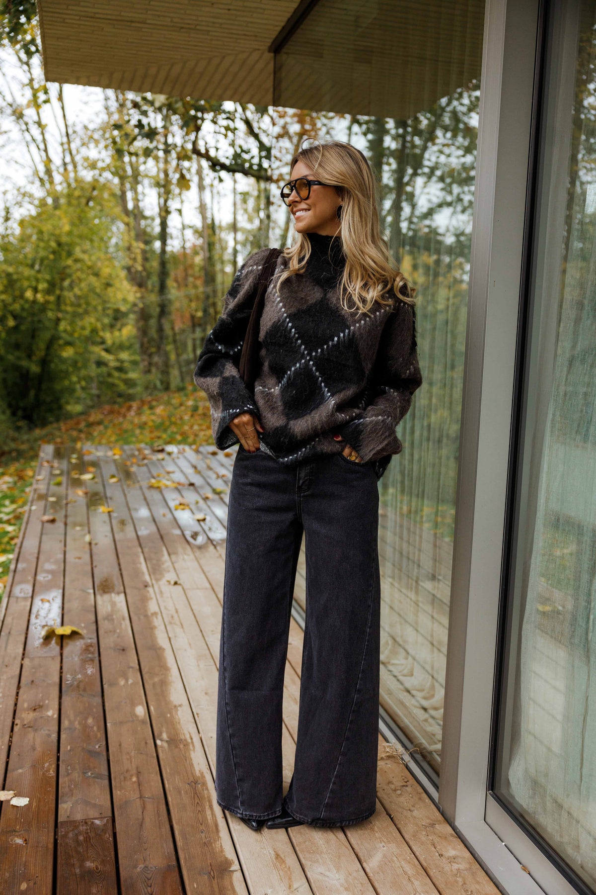 Molly | Karierter Strickpullover