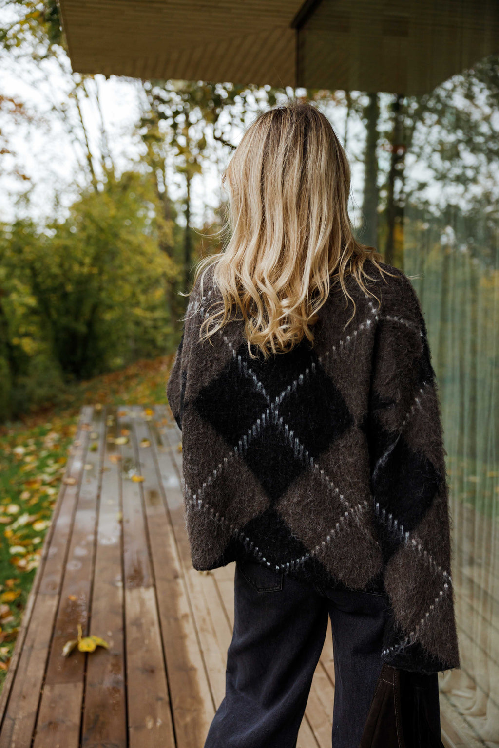 Molly | Karierter Strickpullover