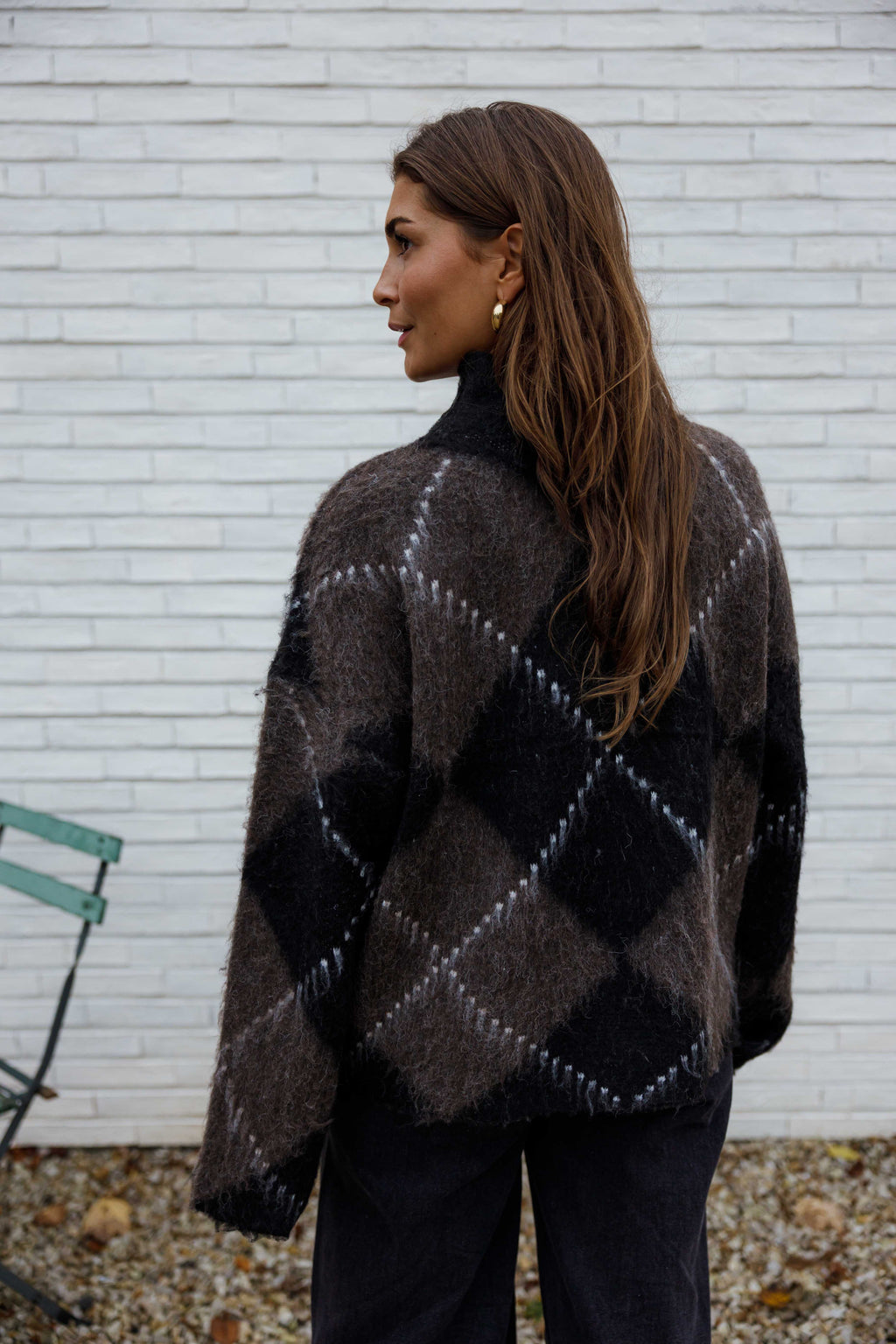 Molly | Karierter Strickpullover