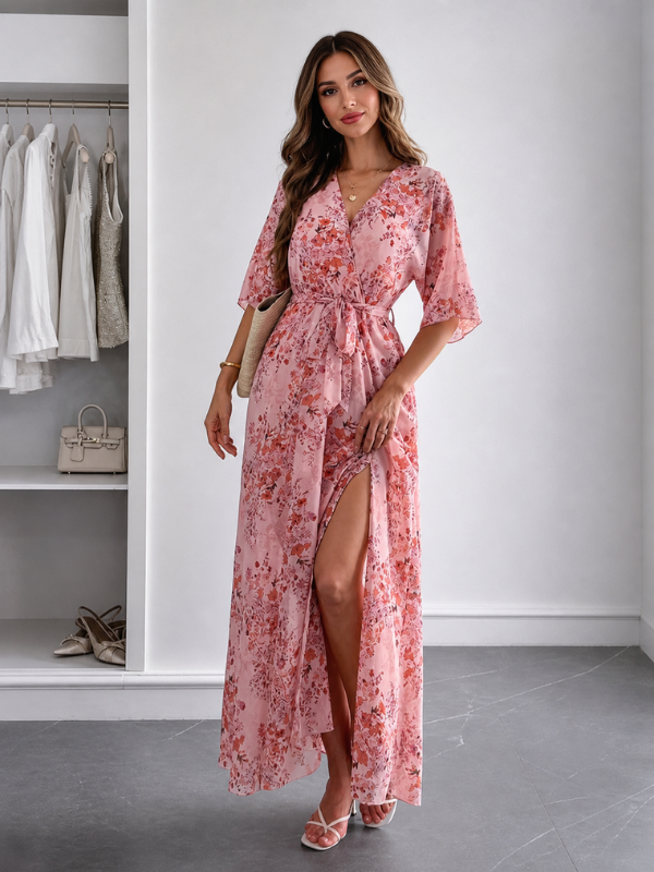 Amelie | Maxikleid in Rosé