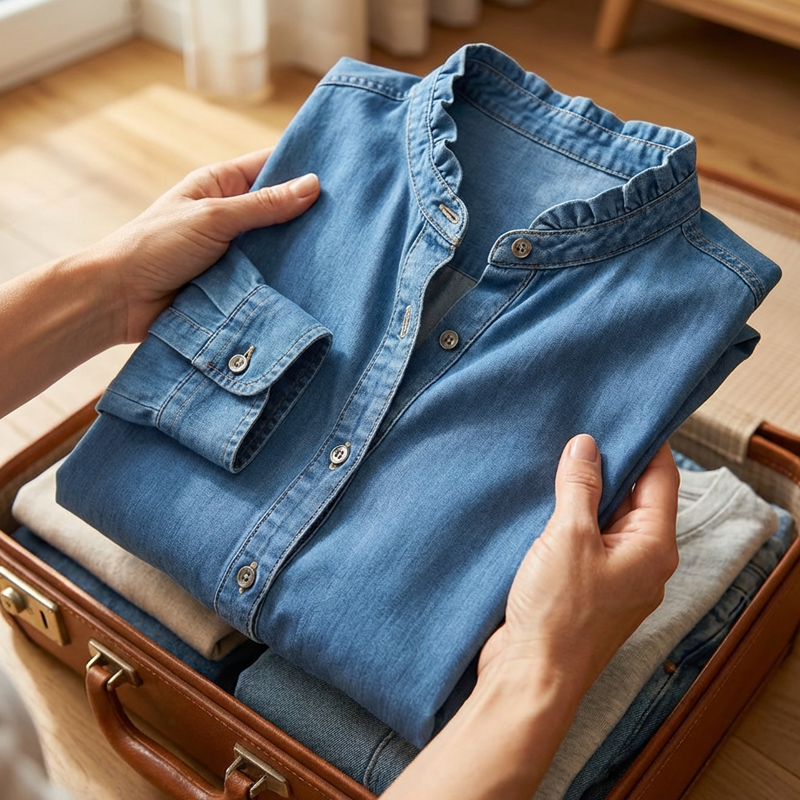 Astrid | Jeansbluse